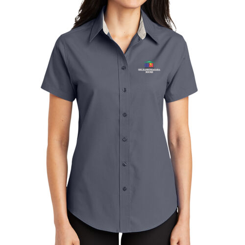 Orleans/Niagara BOCES - Ladies Short Sleeve Easy Care Shirt Thumbnail