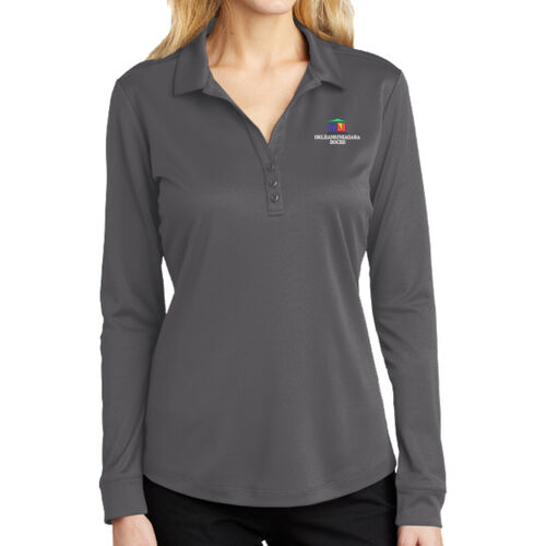 Orleans/Niagara BOCES - Women's Silk Touch Performance Long Sleeve Polo Thumbnail